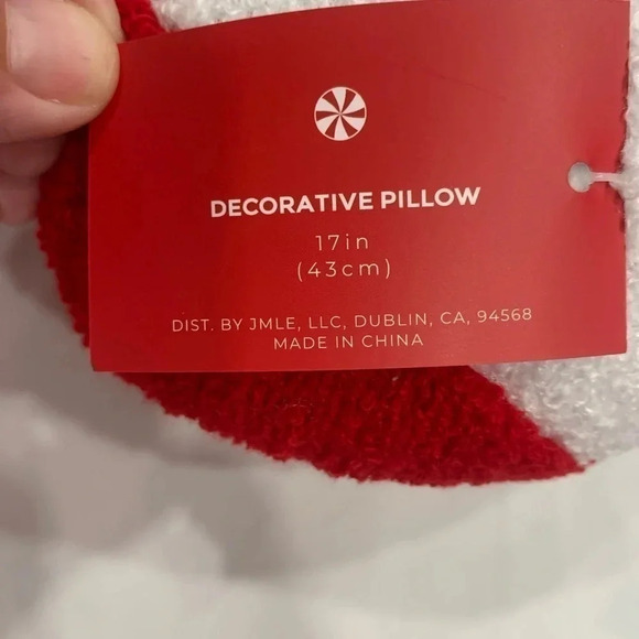 CANDY Cane Decorative Pillow - Picture 4 of 4